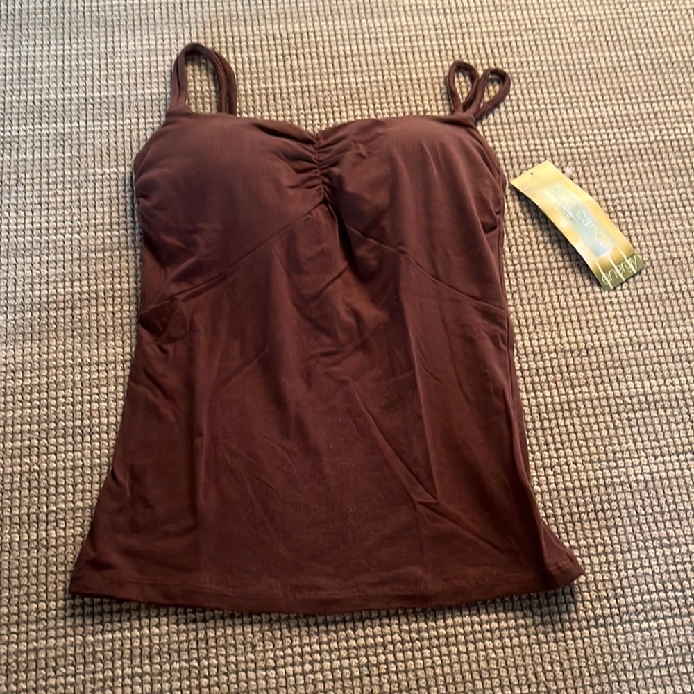Women’s brown cotton cami. Size small. New with tags.